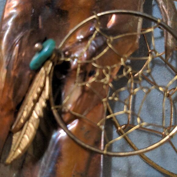 Vintage artisan Dreamweaver metal artwork - Picture 10 of 12